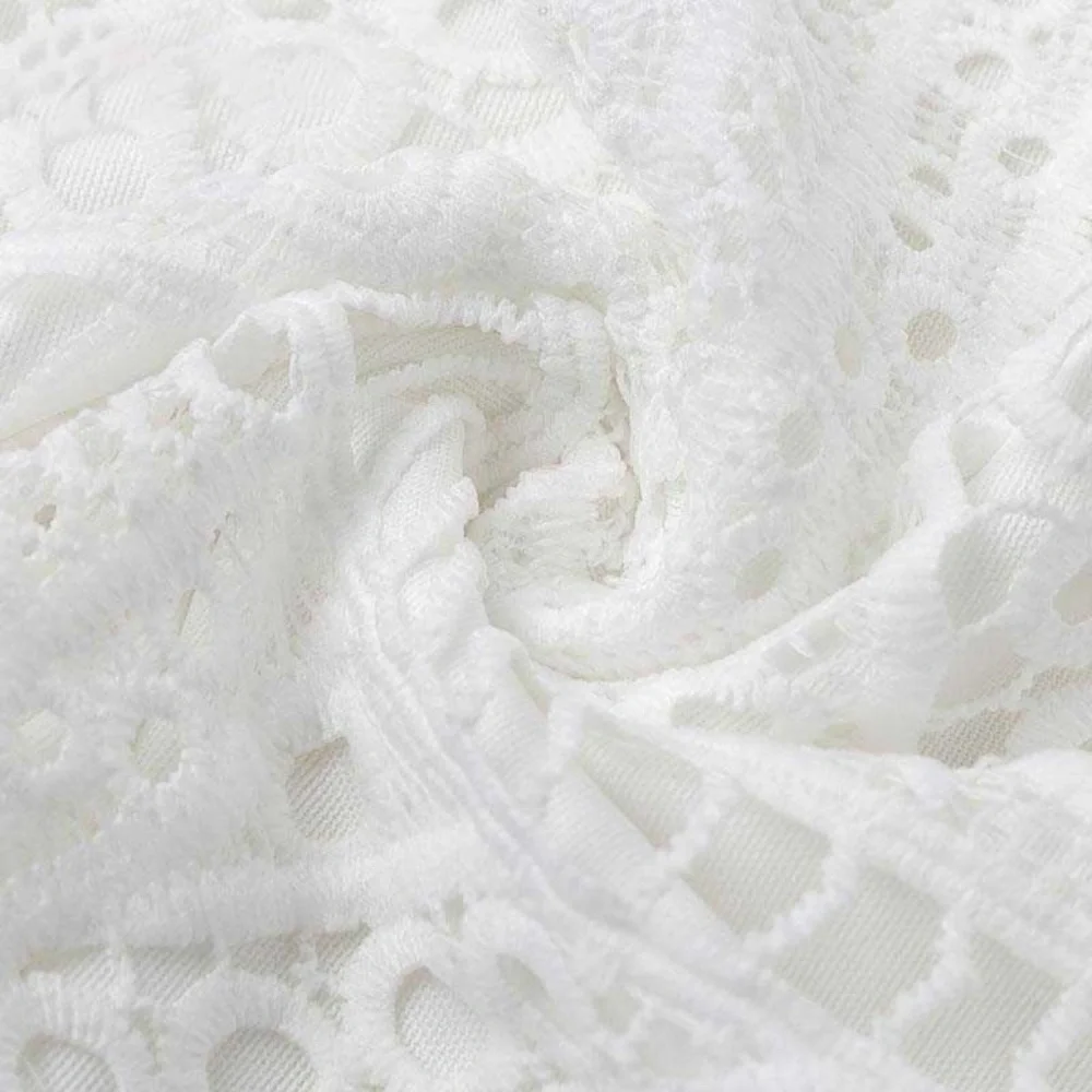 023 Bohemian White Lace V neck Dress Cover Up Beach - Picture 6 of 6